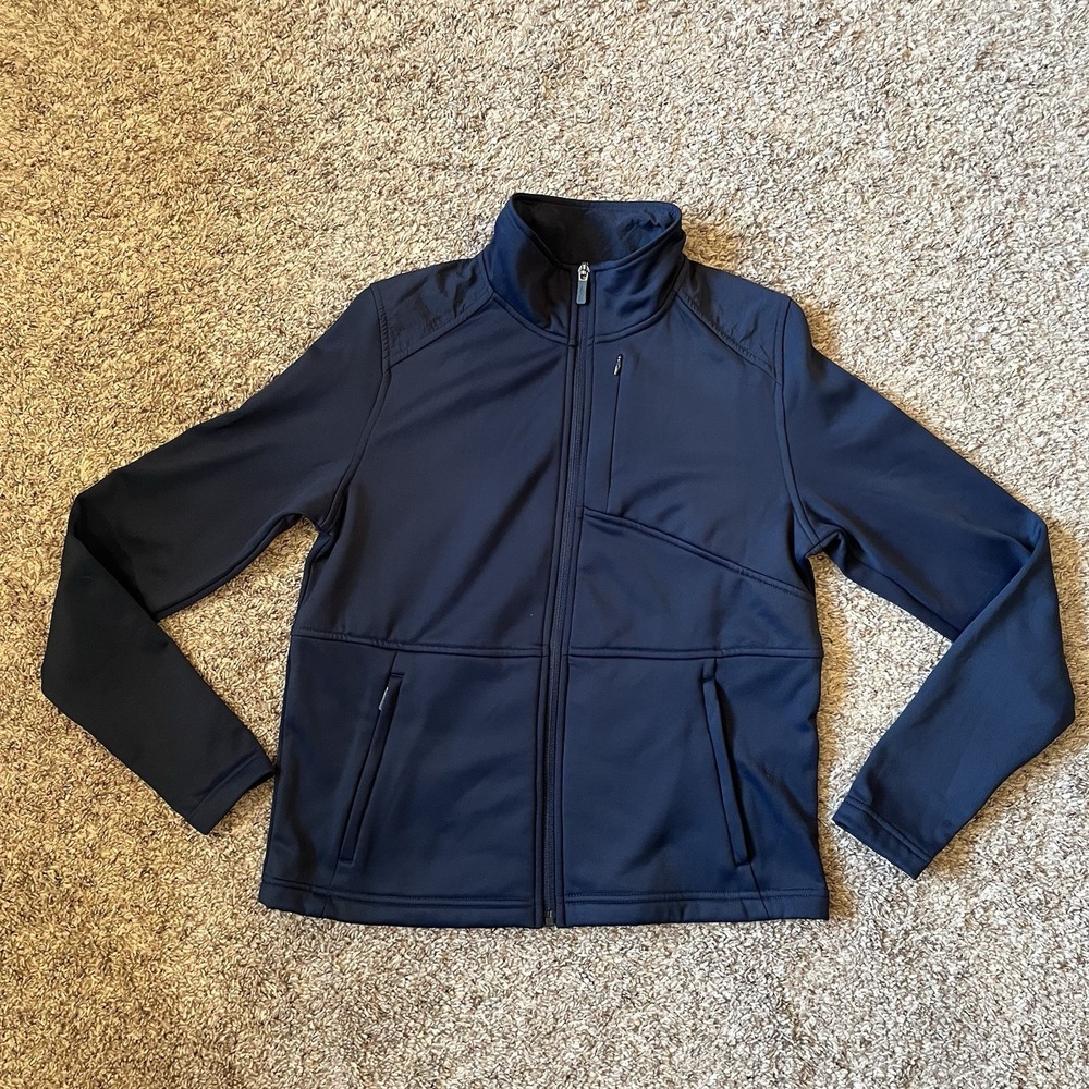 Bass Outdoor Jacket Men's XS Blue Full Zip Hood